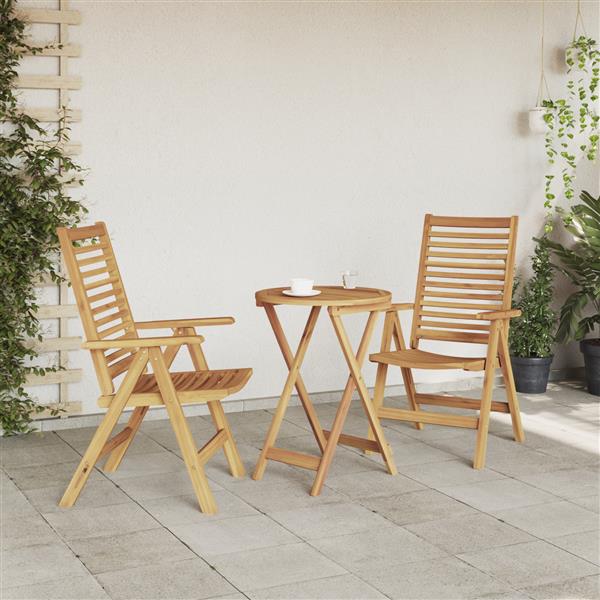 Grote foto vidaxl tuinstoelen 2 st massief teakhout tuin en terras tuinmeubelen