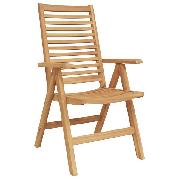 Grote foto vidaxl tuinstoelen 2 st massief teakhout tuin en terras tuinmeubelen