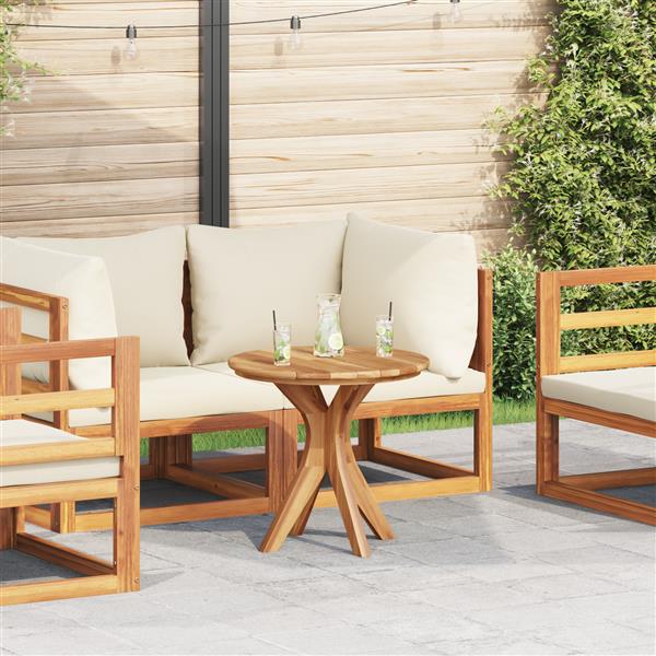 Grote foto vidaxl tuin koffietafel 55x51 cm massief teakhout tuin en terras tuinmeubelen