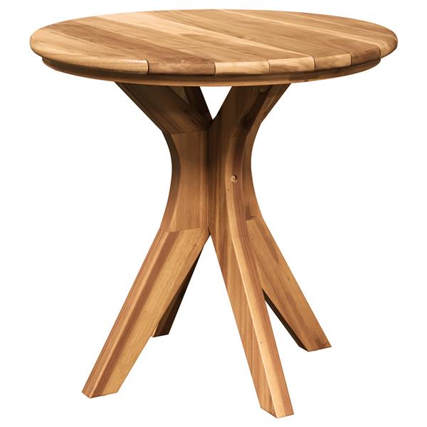 Grote foto vidaxl tuin koffietafel 55x51 cm massief teakhout tuin en terras tuinmeubelen