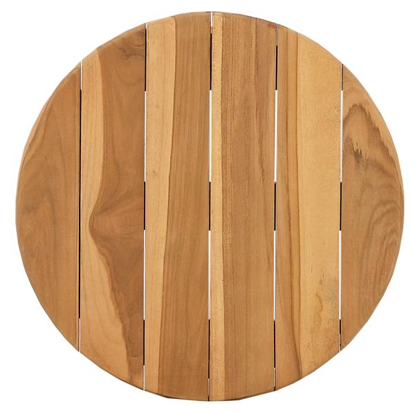 Grote foto vidaxl tuin bijzettafel 40x41 cm massief teakhout tuin en terras tuinmeubelen