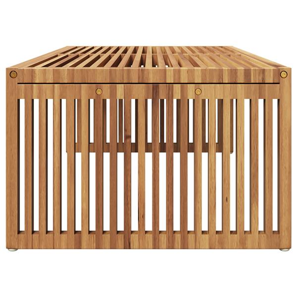 Grote foto vidaxl tuin bijzettafel 110x55x35 5 cm massief teakhout tuin en terras tuinmeubelen