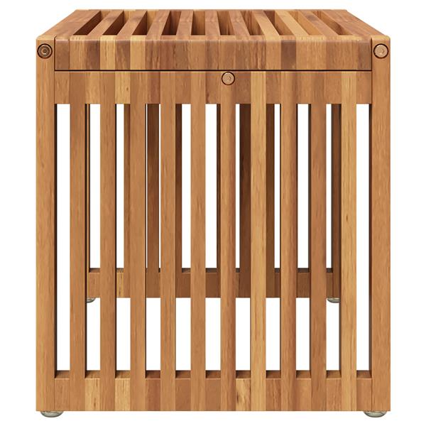 Grote foto vidaxl tuin bijzettafel 50x32 5x35 cm massief teakhout tuin en terras tuinmeubelen