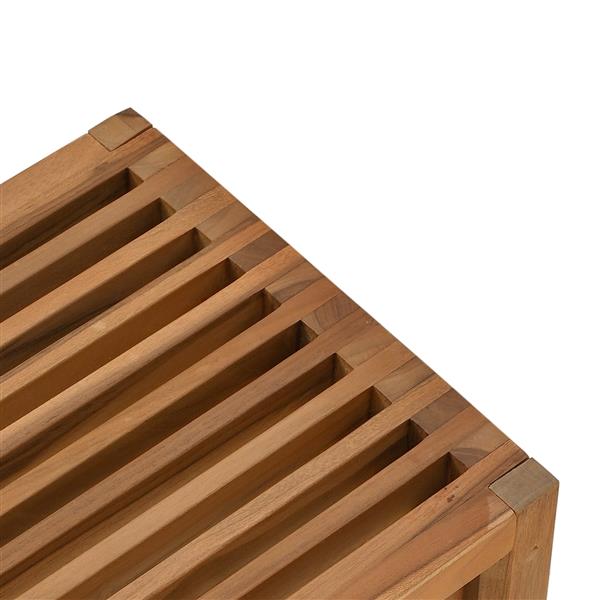 Grote foto vidaxl tuin bijzettafel 50x32 5x35 cm massief teakhout tuin en terras tuinmeubelen