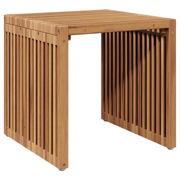 Grote foto vidaxl tuin bijzettafel 45x42 5x45 cm van massief teakhout tuin en terras tuinmeubelen