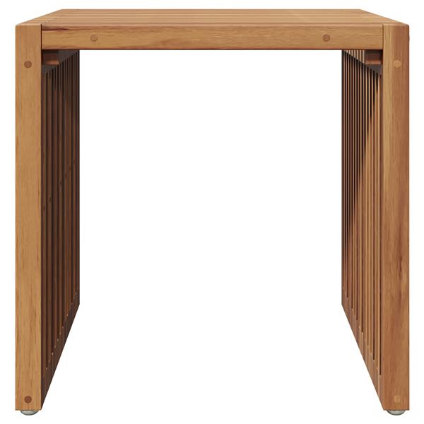 Grote foto vidaxl tuin bijzettafel 45x42 5x45 cm van massief teakhout tuin en terras tuinmeubelen