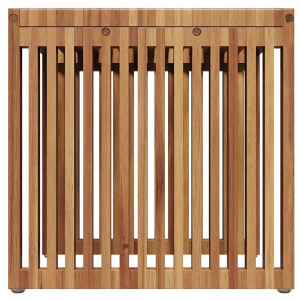 Grote foto vidaxl tuin bijzettafel 45x42 5x45 cm van massief teakhout tuin en terras tuinmeubelen