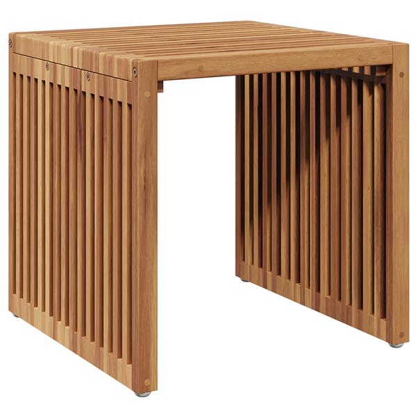 Grote foto vidaxl tuin bijzettafel 45x42 5x45 cm van massief teakhout tuin en terras tuinmeubelen