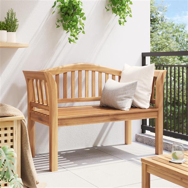 Grote foto vidaxl tuinbank 120x53.5x85 cm massief teakhout tuin en terras tuinmeubelen