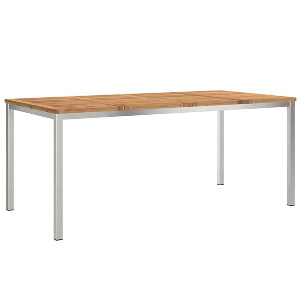 Grote foto vidaxl tuin eettafel 180x90x75 cm van massief acaciahout tuin en terras tuinmeubelen