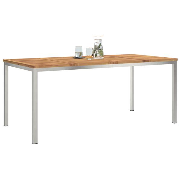 Grote foto vidaxl tuin eettafel 180x90x75 cm van massief acaciahout tuin en terras tuinmeubelen