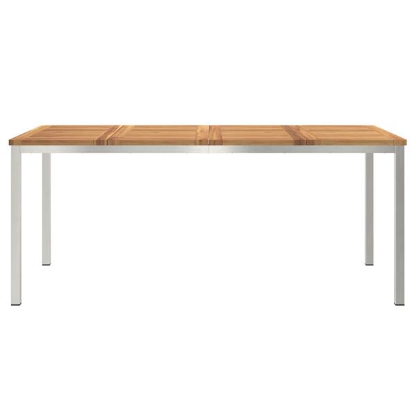 Grote foto vidaxl tuin eettafel 180x90x75 cm van massief acaciahout tuin en terras tuinmeubelen