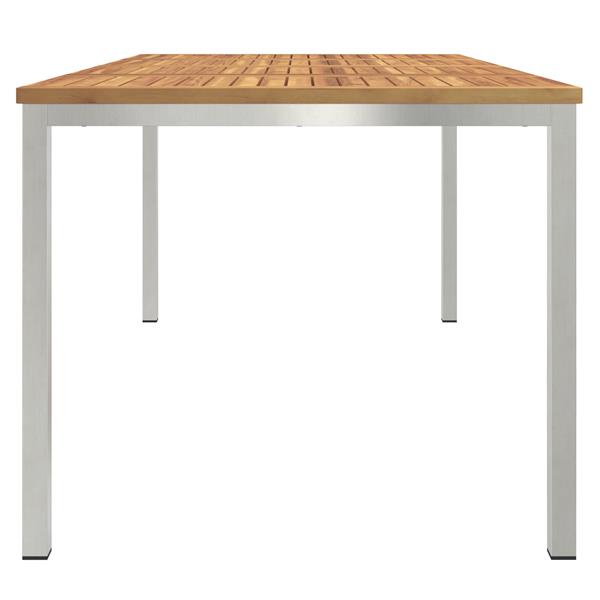 Grote foto vidaxl tuin eettafel 180x90x75 cm van massief acaciahout tuin en terras tuinmeubelen