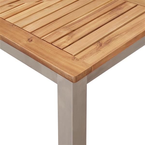 Grote foto vidaxl tuin eettafel 180x90x75 cm van massief acaciahout tuin en terras tuinmeubelen