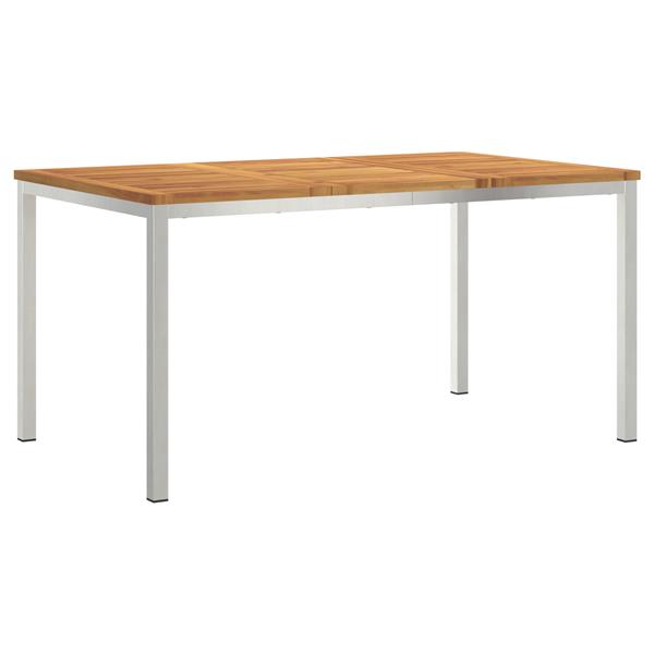 Grote foto vidaxl tuin eettafel 150x90x75 cm van acaciahout tuin en terras tuinmeubelen
