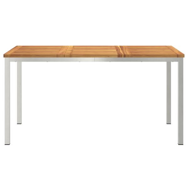 Grote foto vidaxl tuin eettafel 150x90x75 cm van acaciahout tuin en terras tuinmeubelen
