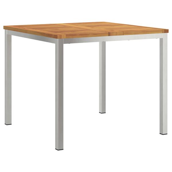 Grote foto vidaxl tuin eettafel 90x90x74 5 cm van massief acaciahout tuin en terras tuinmeubelen
