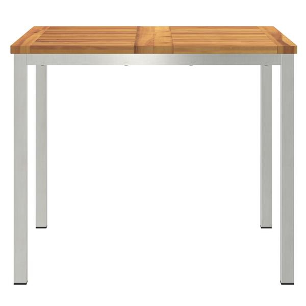Grote foto vidaxl tuin eettafel 90x90x74 5 cm van massief acaciahout tuin en terras tuinmeubelen