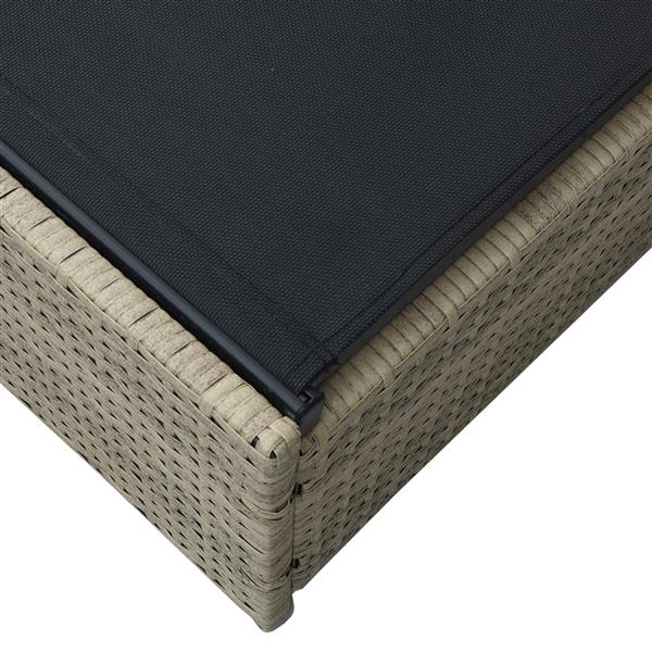 Grote foto vidaxl ligbed 60x200x27 cm poly rattan beige tuin en terras tuinmeubelen