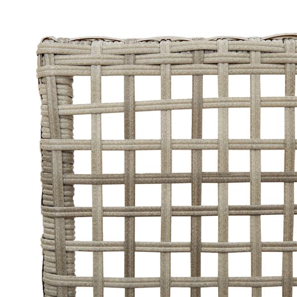 Grote foto vidaxl tuinstoelen 2 st met kussens poly rattan lichtgrijs tuin en terras tuinmeubelen