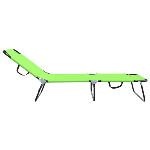 Grote foto vidaxl opvouwbare ligbedden 2 stuks draagbaar groen 600d oxford stof tuin en terras tuinmeubelen