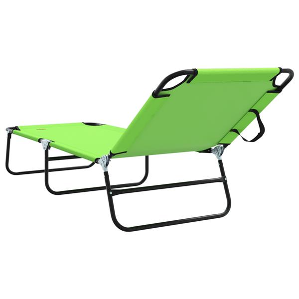 Grote foto vidaxl opvouwbare ligbedden 2 stuks draagbaar groen 600d oxford stof tuin en terras tuinmeubelen