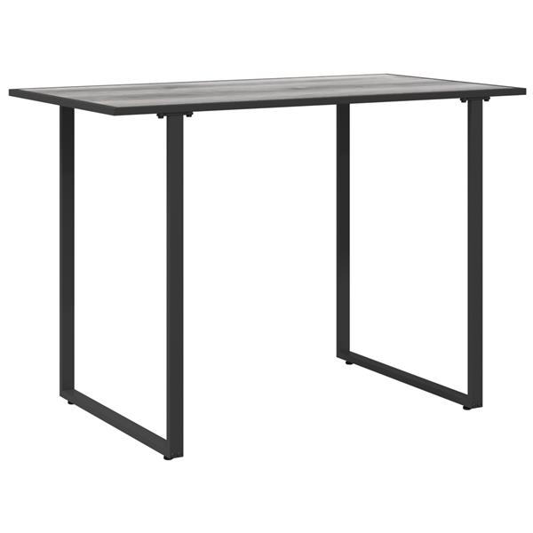 Grote foto vidaxl tuintafel 100x55x70 cm dpc en staal grijs tuin en terras tuinmeubelen