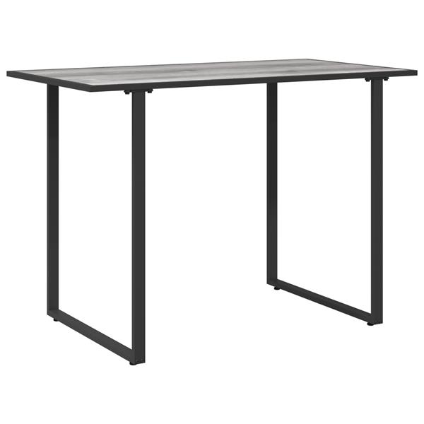 Grote foto vidaxl tuintafel 100x55x70 cm dpc en staal grijs tuin en terras tuinmeubelen