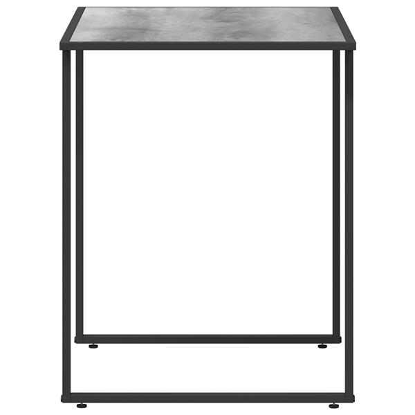 Grote foto vidaxl tuintafel 100x55x70 cm dpc en staal grijs tuin en terras tuinmeubelen