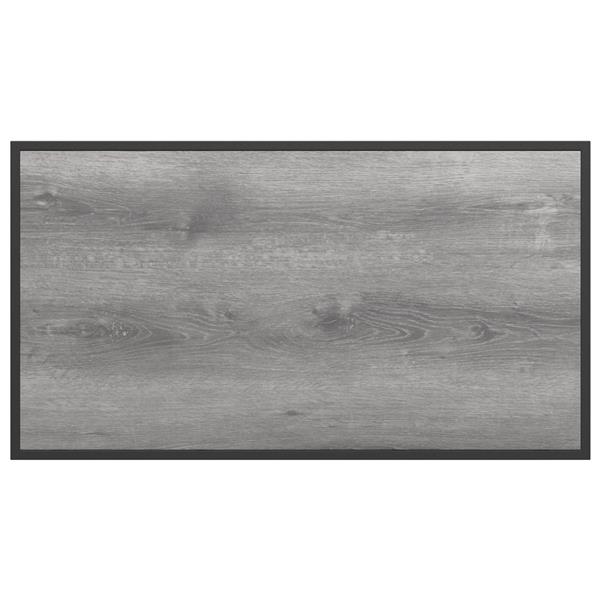 Grote foto vidaxl tuintafel 100x55x70 cm dpc en staal grijs tuin en terras tuinmeubelen