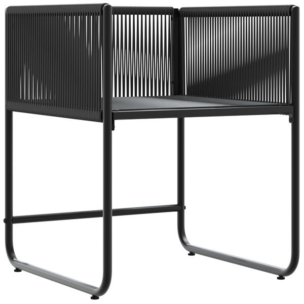 Grote foto vidaxl tuinstoelen 4 st met kussens poly rattan zwart tuin en terras tuinmeubelen