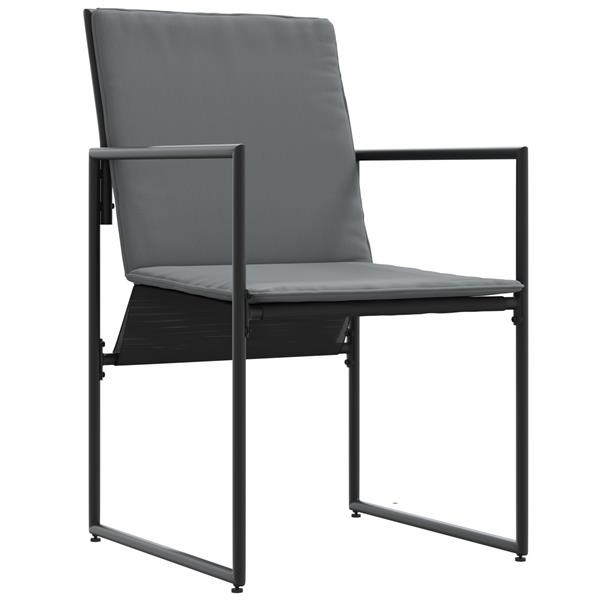 Grote foto vidaxl tuinstoelen 4 st met kussens textileen zwart tuin en terras tuinmeubelen