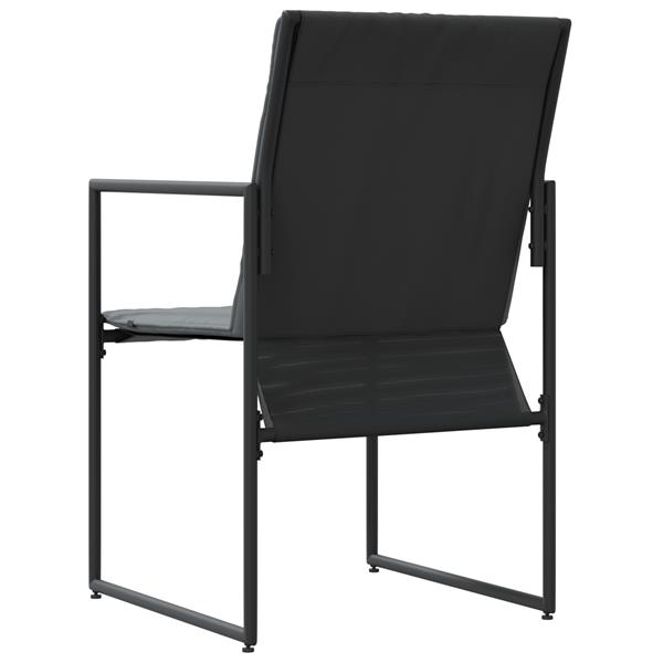 Grote foto vidaxl tuinstoelen 4 st met kussens textileen zwart tuin en terras tuinmeubelen