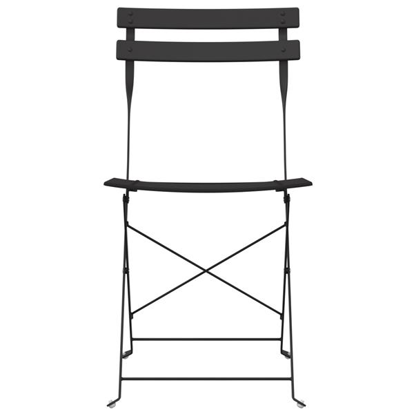 Grote foto vidaxl tuinstoelen 2 st inklapbaar staal antraciet tuin en terras tuinmeubelen
