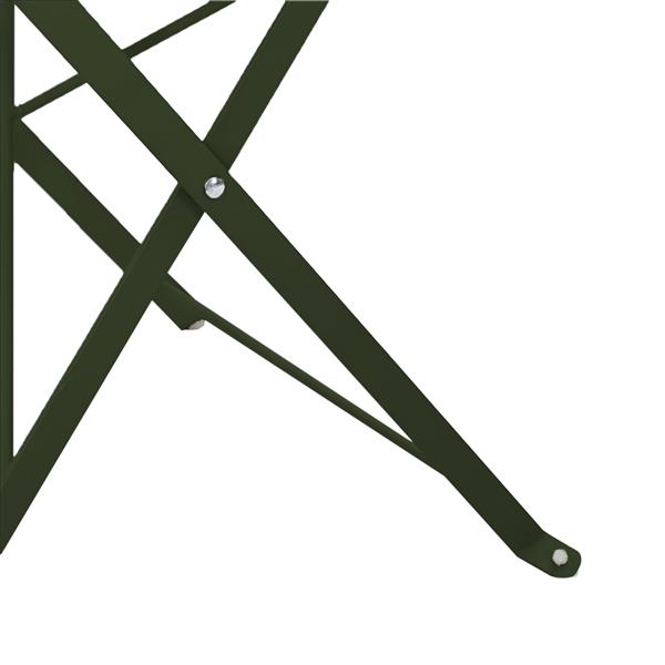 Grote foto vidaxl tuinstoelen 2 st inklapbaar staal donkergroen tuin en terras tuinmeubelen