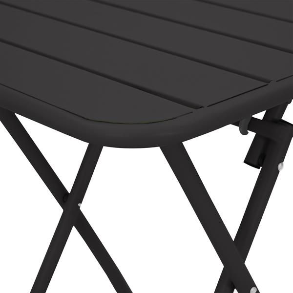 Grote foto vidaxl tuintafel inklapbaar 55x55x73 cm staal antraciet tuin en terras tuinmeubelen