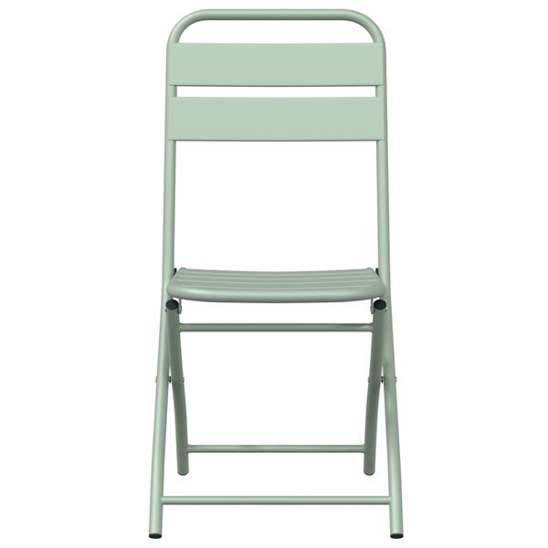 Grote foto vidaxl tuinstoelen 2 st inklapbaar 42x52x82 cm staal lichtmint tuin en terras tuinmeubelen