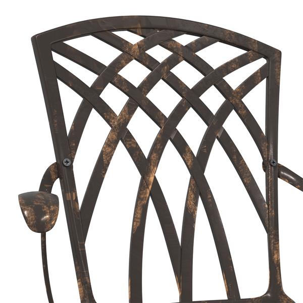Grote foto vidaxl tuinstoelen 2 st gietaluminium bronskleurig tuin en terras tuinmeubelen