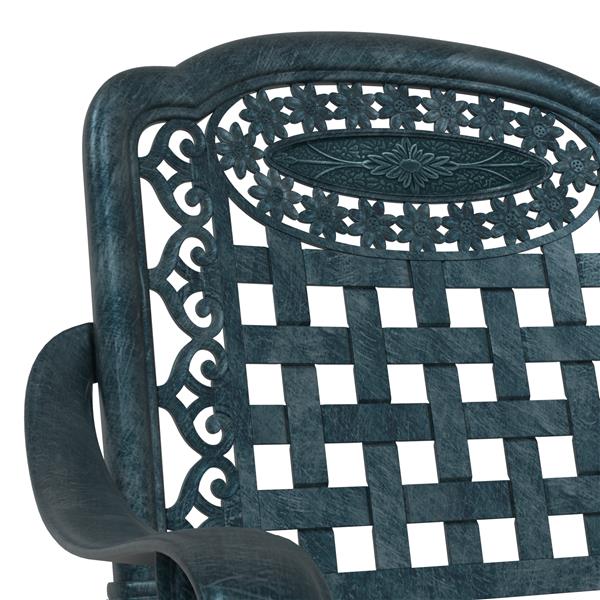 Grote foto vidaxl tuinstoelen 2 st gietaluminium groen tuin en terras tuinmeubelen