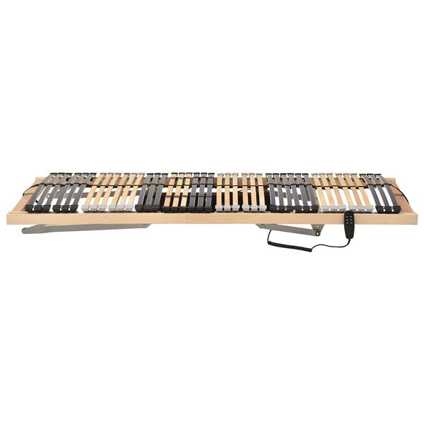 Grote foto vidaxl elektrische lattenbedbasis 39 latten 7 zones 100x190 cm antiek en kunst stoelen en banken