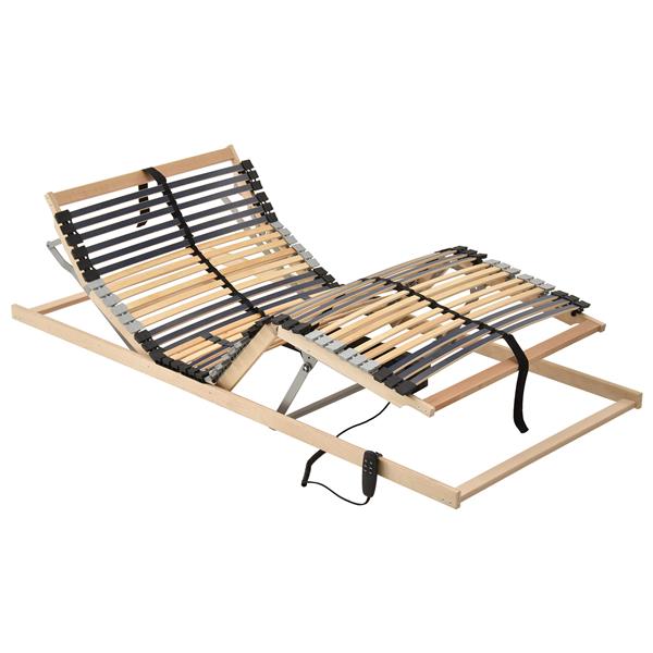 Grote foto vidaxl elektrische lattenbodem 39 latten 7 zones 90x190 cm antiek en kunst stoelen en banken
