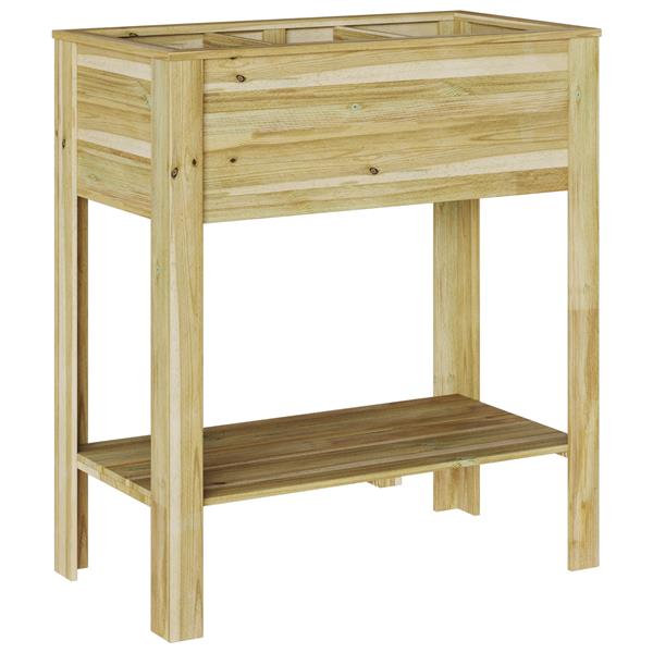 Grote foto vidaxl tuin plantstand 85x46x94 cm ge mpregneerd vurenhout tuin en terras overige tuin en terras