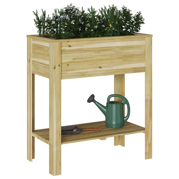 Grote foto vidaxl tuin plantstand 85x46x94 cm ge mpregneerd vurenhout tuin en terras overige tuin en terras