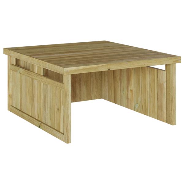 Grote foto vidaxl robotmaaier garage 70x80x38 cm ge mpregneerd hout vuren tuin en terras tuinhuisjes en blokhutten