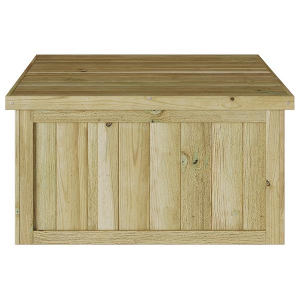 Grote foto vidaxl robotmaaier garage 70x80x38 cm ge mpregneerd hout vuren tuin en terras tuinhuisjes en blokhutten
