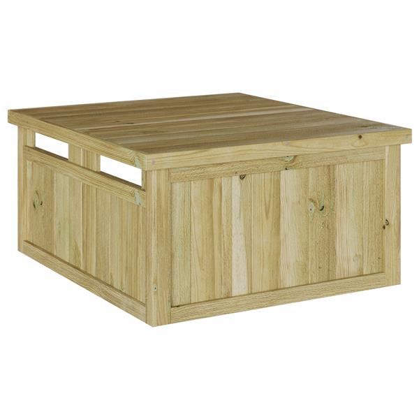 Grote foto vidaxl robotmaaier garage 70x80x38 cm ge mpregneerd hout vuren tuin en terras tuinhuisjes en blokhutten