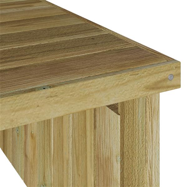 Grote foto vidaxl robotmaaier garage 70x80x38 cm ge mpregneerd hout vuren tuin en terras tuinhuisjes en blokhutten
