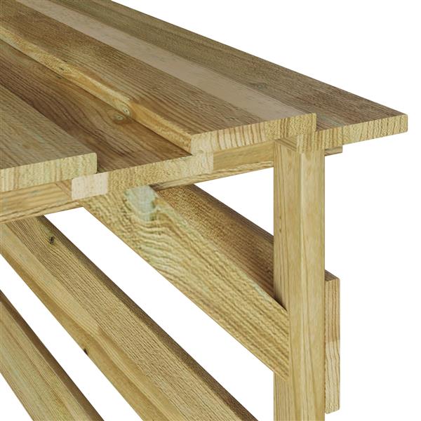 Grote foto vidaxl robotmaaier garage impregneerd hout pain tuin en terras tuinhuisjes en blokhutten