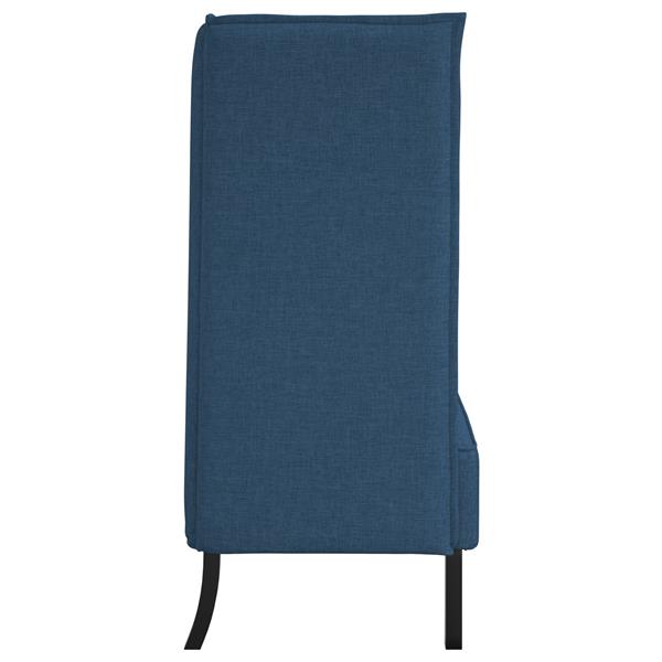 Grote foto vidaxl hoge rug bank blauw 109x56x121 cm stof huis en inrichting bankstellen