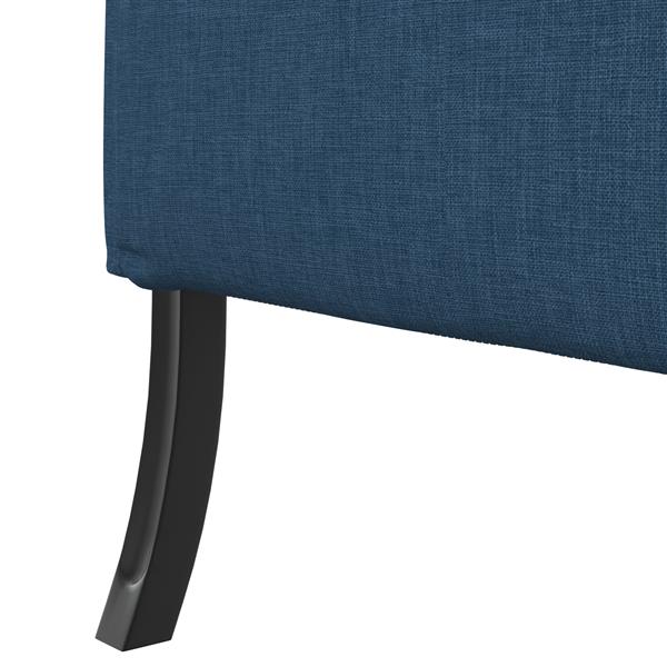 Grote foto vidaxl hoge rug bank blauw 109x56x121 cm stof huis en inrichting bankstellen
